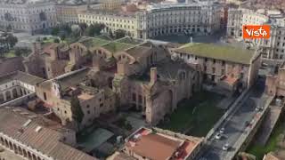 G20, lo spettacolo della vista aerea dei Bagni di Diocleziano dove si chiude la prima giornata