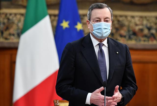 Mario Draghi(fonte Lapresse) Mario Draghi(fonte Lapresse)