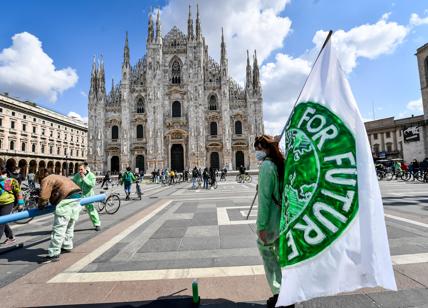 Milano, Bike strike per il clima di Fridays for Future