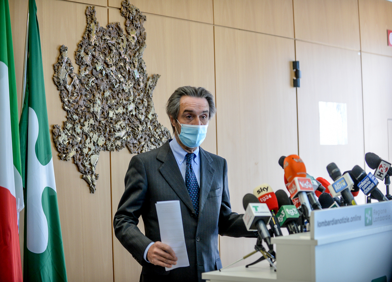 (fonte Lapresse ) Attilio Fontana (fonte Lapresse ) Attilio Fontana