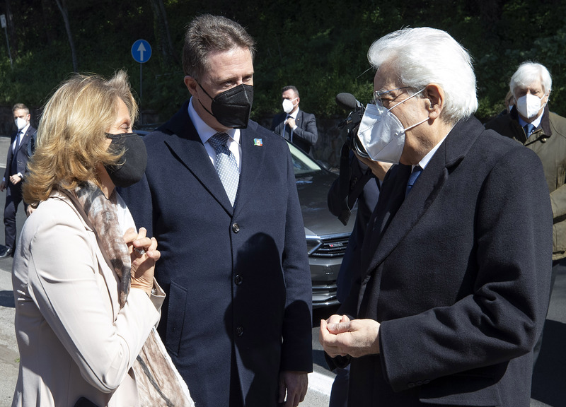 Il Presidente della Repubblica Sergio Mattarella (fonte Lapresse )