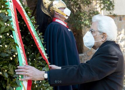Il Presidente Mattarella alle Fosse Ardeatine nel 77° anniversario anniversario dell'eccidio