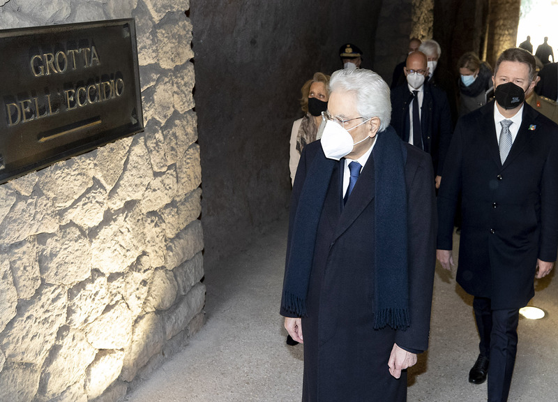 Il Presidente della Repubblica Sergio Mattarella  (fonte Lapresse )