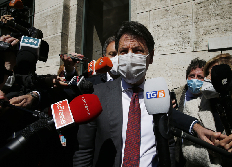 Giuseppe Conte (fonte Lapresse ) Giuseppe Conte (fonte Lapresse )
