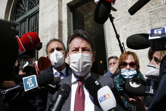 Giuseppe Conte (fonte Lapresse ) Giuseppe Conte (fonte Lapresse )