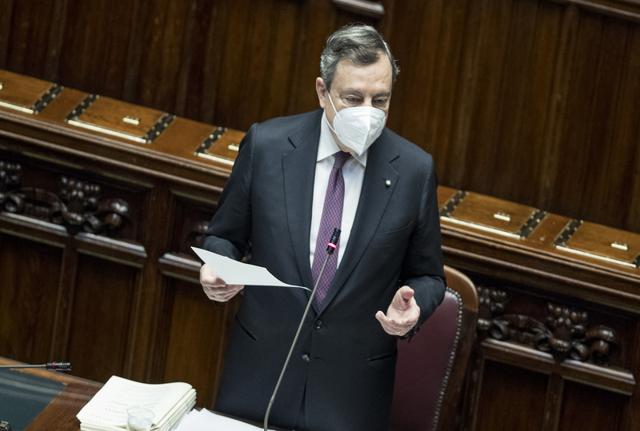  Comunicazioni del Presidente del Consiglio Draghi sul Recovery plan Lapresse