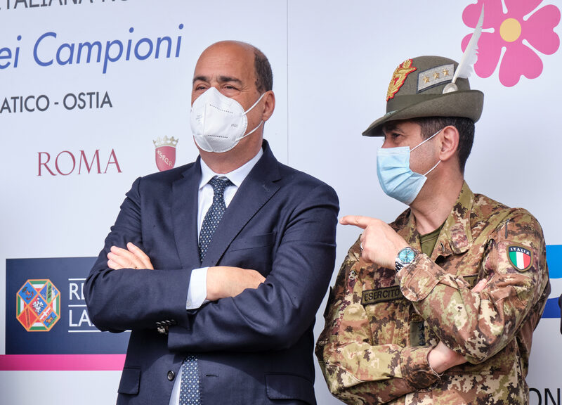 Generale Francesco Paolo Figliuolo Nicola Zingaretti Lapresse