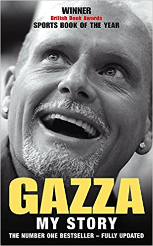 “Gazza: my story”, uscito nel 2004, è il primo libro autobiografico pubblicato dall'ex calciatore. Sono poi usciti anche “Being Gazza: Tackling My Demons” (2006) e “Glorious: My World, Football and Me” (2011). In tutti questi libri, racconta con grande schiettezza le sue vicissitudini con eccessi alimentari, droghe, alcool, fumo e ricoveri ospedalieri “Gazza: my story”, uscito nel 2004, è il primo libro autobiografico pubblicato dall'ex calciatore. Sono poi usciti anche “Being Gazza: Tackling My Demons” (2006) e “Glorious: My World, Football and Me” (2011). In tutti questi libri, racconta con grande schiettezza le sue vicissitudini con eccessi alimentari, droghe, alcool, fumo e ricoveri ospedalieri
