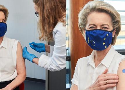 Covid, Ursula Von der Leyen riceve la prima dose di vaccino: "Sono contenta"
