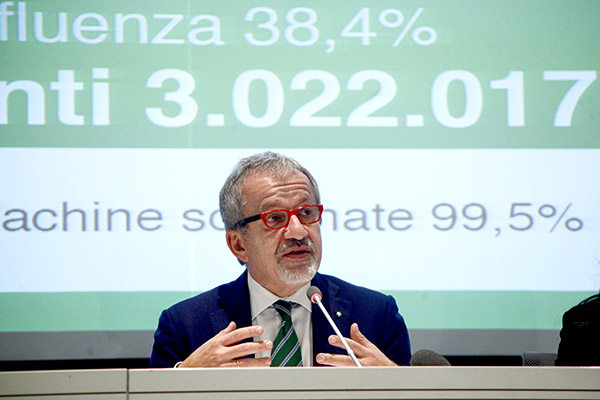 Roberto Maroni (fonte Lapresse)