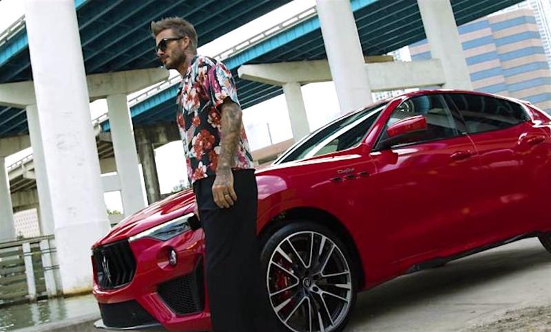 Dietro le quinte del nuovo spot della Maserati, David Beckham in stile Miami Vice Dietro le quinte del nuovo spot della Maserati, David Beckham in stile Miami Vice