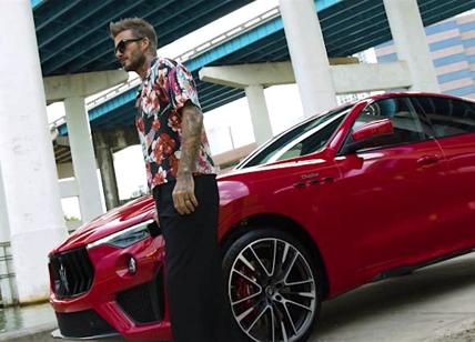 Dietro le quinte dello spot della Maserati, David Beckham in stile Miami Vice