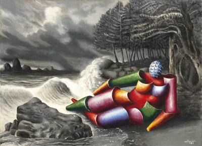 Alberto Savinio, Ulysse, 1928, olio su tela, cm 60x81