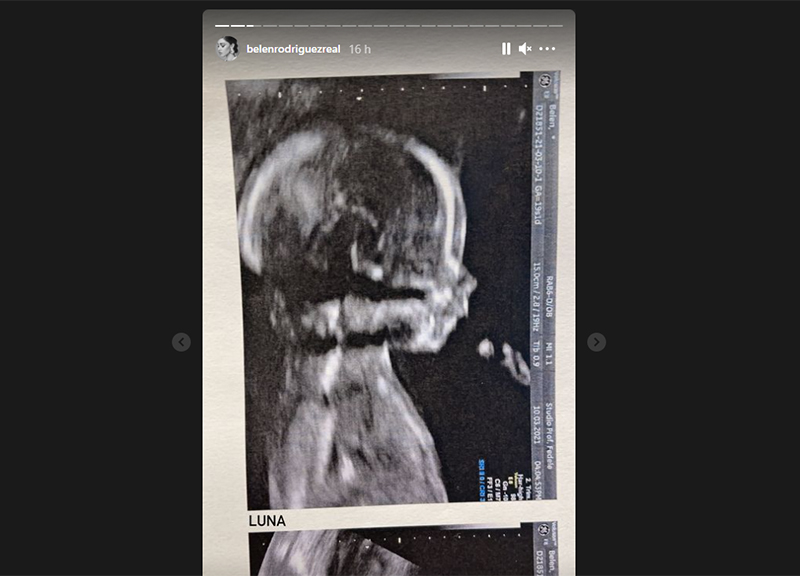 belen rodriguez incinta Luna