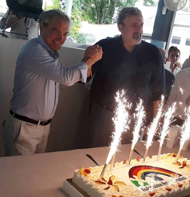 Camillo de Milato presidente Associazione Regionale Pugliesi e Michele Emiliano Camillo de Milato presidente Associazione Regionale Pugliesi e Michele Emiliano