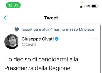Lombardia, Civati si candida alla presidenza