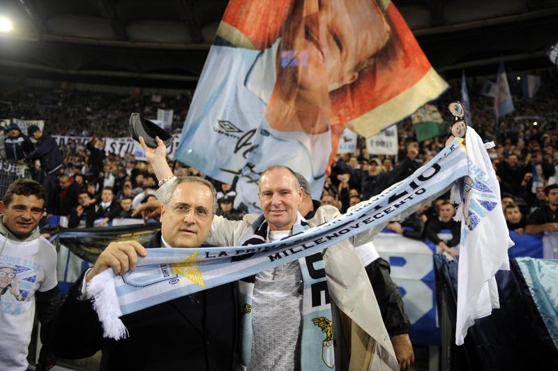 Claudio Lotito - Paul Gascoigne (Lapresse) Claudio Lotito - Paul Gascoigne (Lapresse)