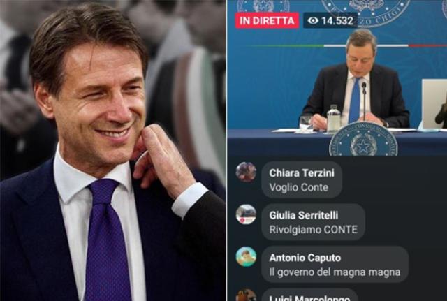 Giuseppe Conte Mario Draghi  Ipa