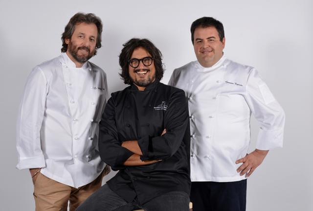 Cristiano Tomei, Alessabro Borghese e Gennaro Esposito