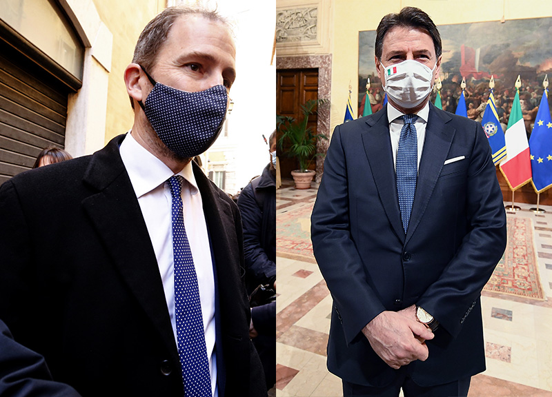 Davide Casaleggio Giuseppe Conte (fonte Lapresse)