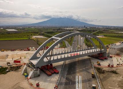 Webuild installa viadotto sulla Napoli-Cancello dell'Alta velocità per Bari