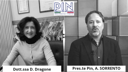 Dott.ssa D. Dragone e Pres. PIN A. Sorrento Dott.ssa D. Dragone e Pres. PIN A. Sorrento