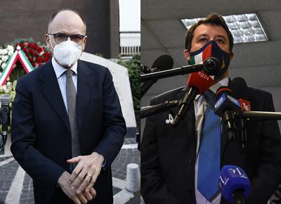 enrico letta matteo salvini
