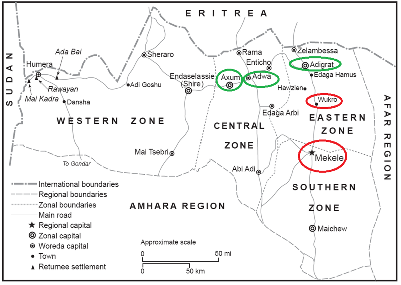 Etiopia, la regione del Tigray, capoluogo Mekelle