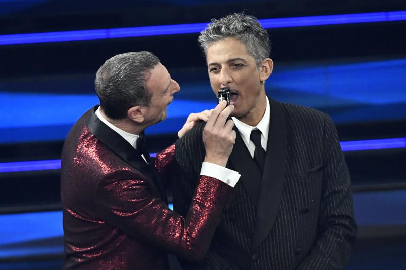 Fiorello e Amadeus (Lapresse)
