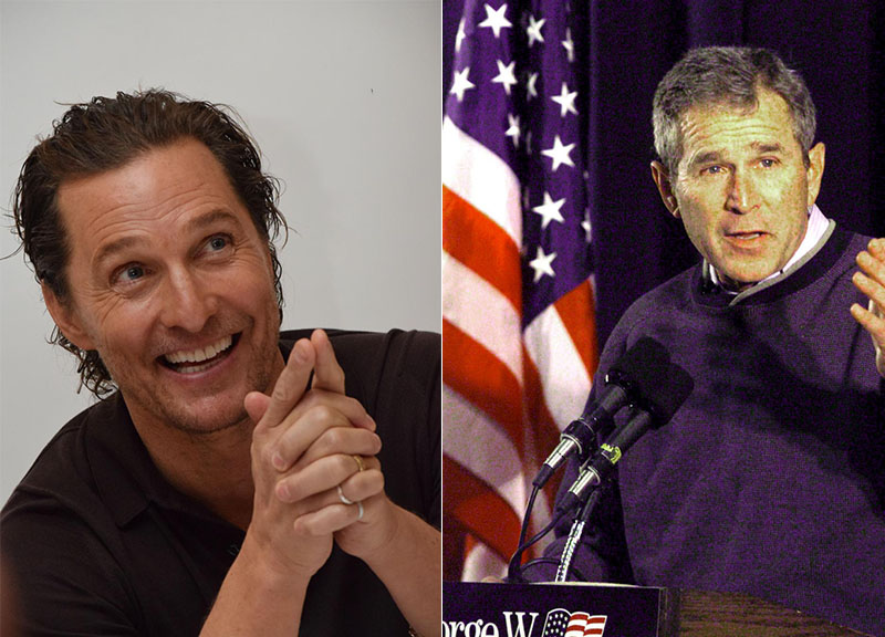 matthew mcconaughey George Bush Lapresse matthew mcconaughey George Bush Lapresse