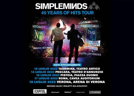 Simple Minds in Italia nel 2022: ecco le date ufficiali del tour