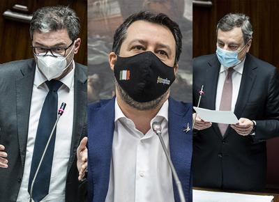 giorgetti salvini draghi