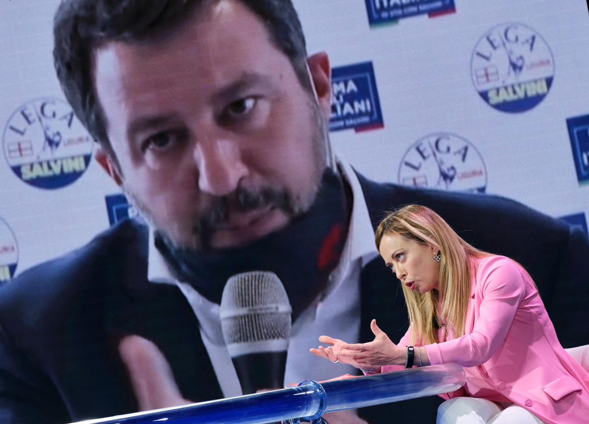 GIORGIA MELONI MATTEO SALVINI