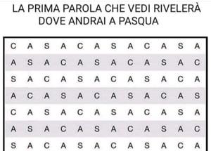 Dove passerai la Pasqua? La prima parola che leggi...