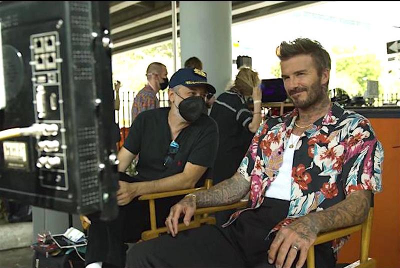 Dietro le quinte del nuovo spot della Maserati, David Beckham in stile Miami Vice