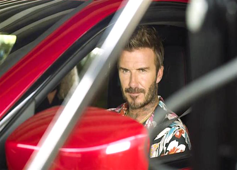 Dietro le quinte del nuovo spot della Maserati, David Beckham in stile Miami Vice