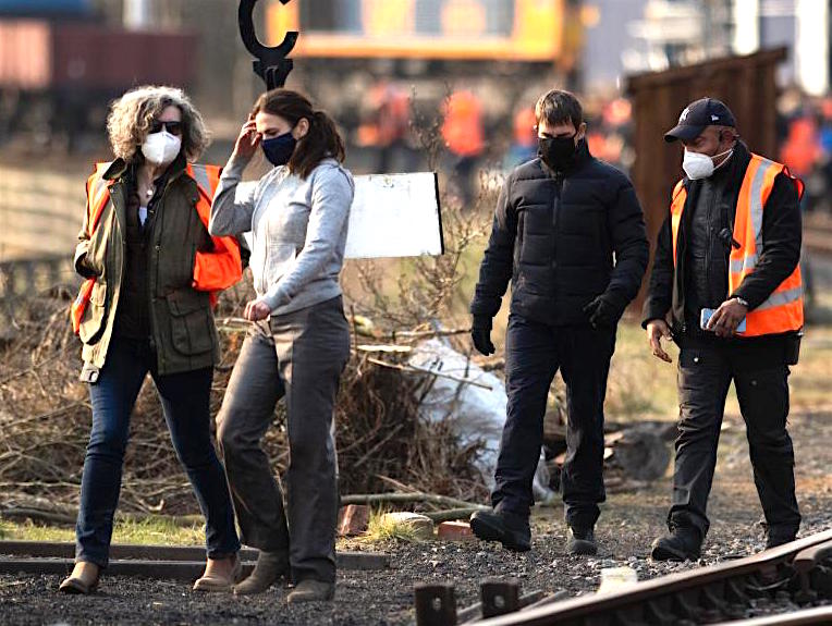 Yorkshire, Tom Cruise & Hayley Atwell  sul set del film Mission Impossible 7