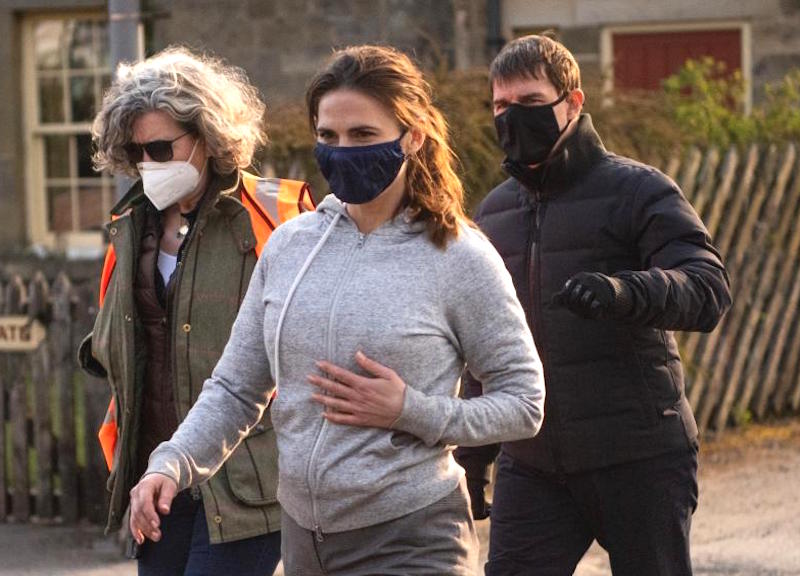 Yorkshire, Tom Cruise & Hayley Atwell  sul set del film Mission Impossible 7