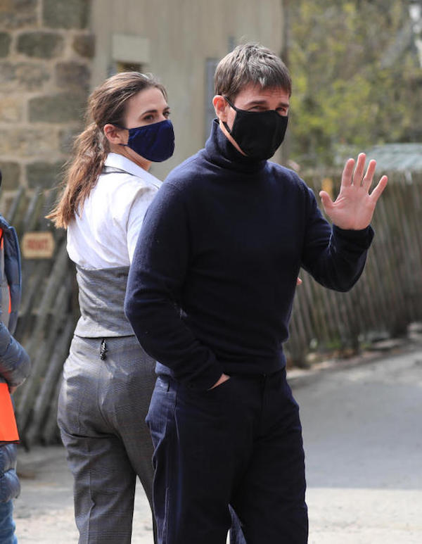 Yorkshire, Tom Cruise & Hayley Atwell  sul set del film Mission Impossible 7