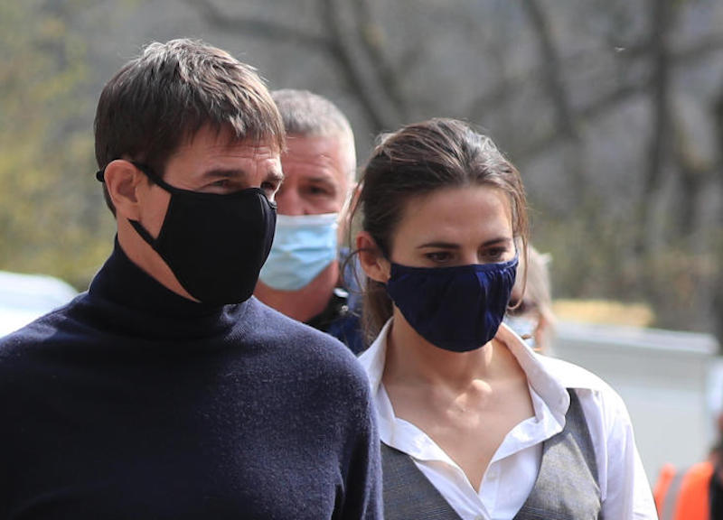 Yorkshire, Tom Cruise & Hayley Atwell  sul set del film Mission Impossible 7