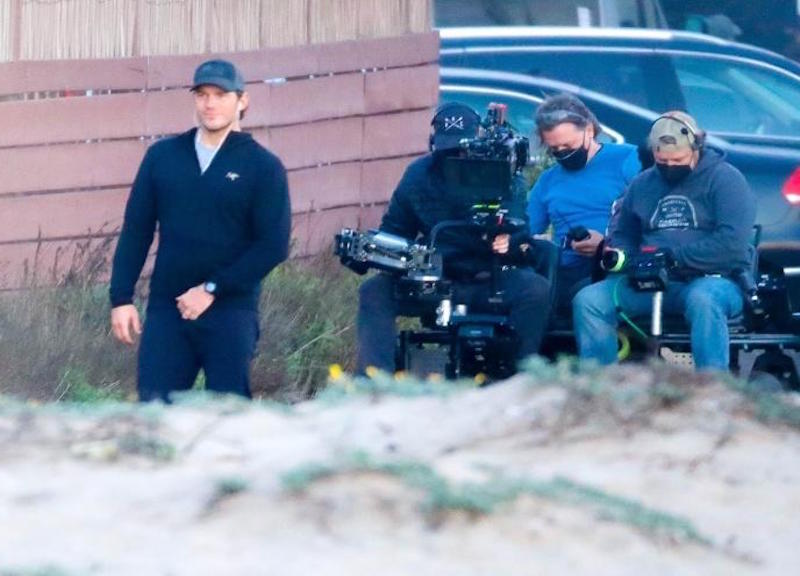 CA,Huntington Beach Chris Pratt sul set del film "The Terminal List" 