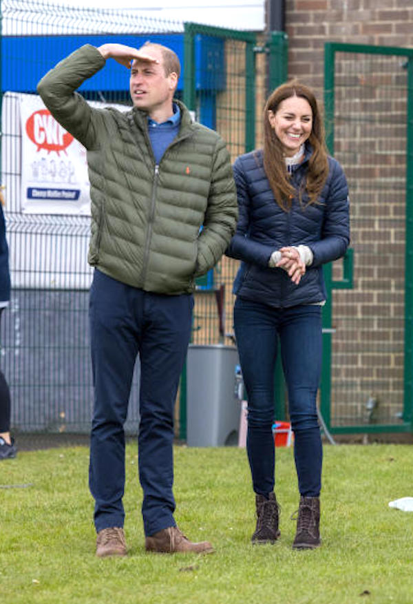 Durham,il Principe William e Kate giocano a golf al Cheesy Waffles Project