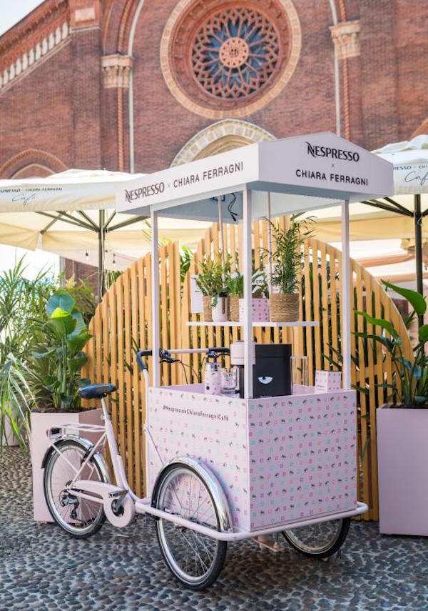 Milano, Inaugurazione Chiara Ferragni Cafè - Nespresso in piazza del Carmine