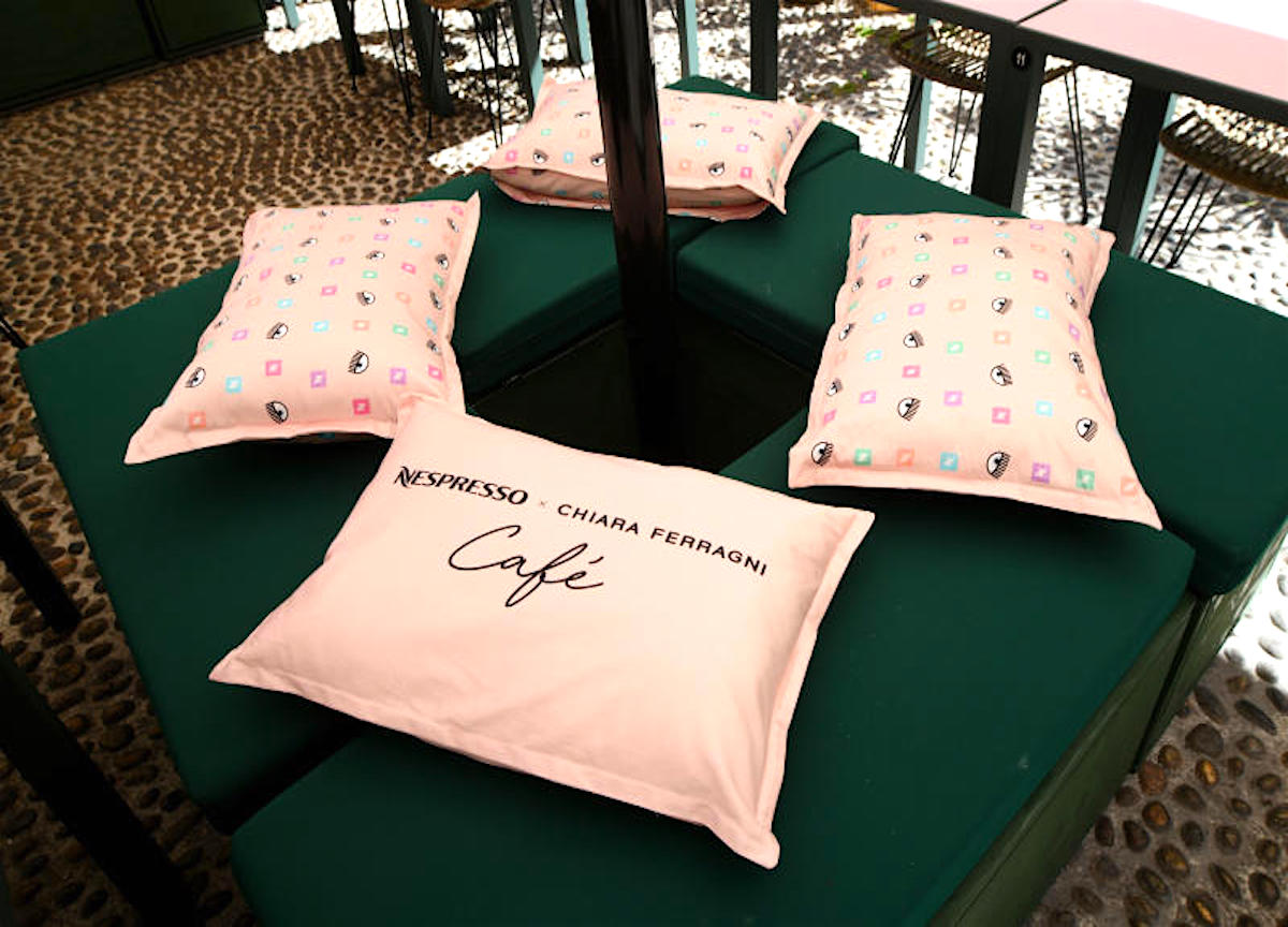 Milano, Inaugurazione Chiara Ferragni Cafè - Nespresso in piazza del Carmine