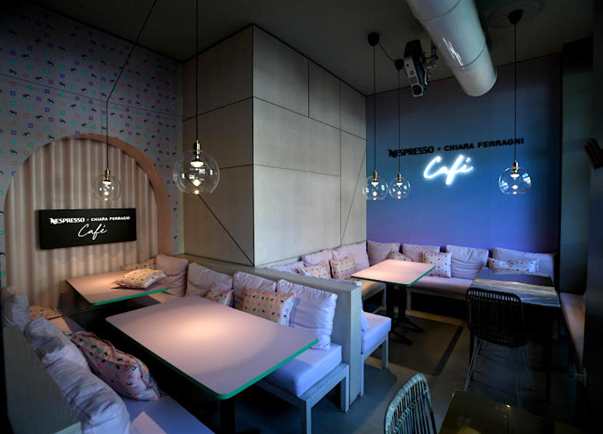 Milano, Inaugurazione Chiara Ferragni Cafè - Nespresso in piazza del Carmine