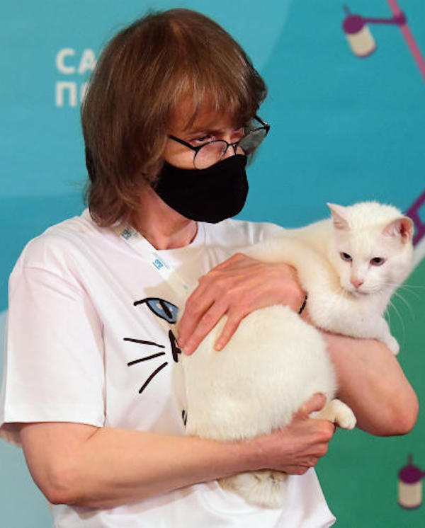 Russia,gatto sordo Achille che predice i risultati di euro 2020 sceglie Italia