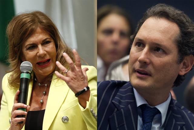 Emma Marcegaglia John Elkann Lapresse Emma Marcegaglia John Elkann Lapresse