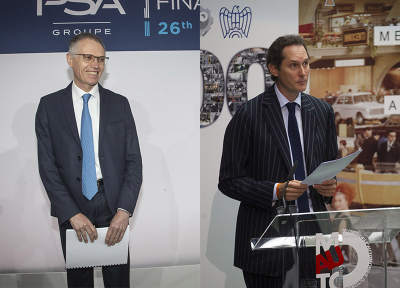 (fonte Lapresse) john elkann e Carlos Tavares (fonte Lapresse) john elkann e Carlos Tavares