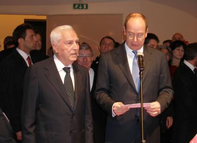 L'avvocato Roberto Memmo con il Principe Alberto di Monaco