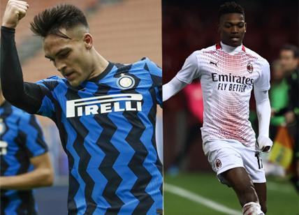 Leao-Lautaro: le 'spalle' di Ibrahimovic e Lukaku lanciano Milan e Inter